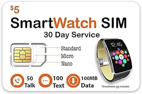 smart watch sim card service.